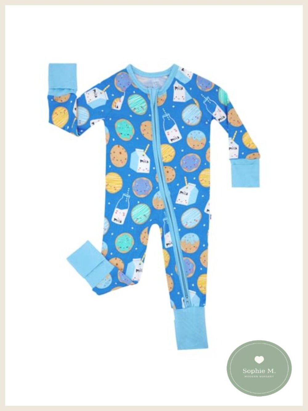 Baby Pajamas Viscose from Bamboo 2-Way Zipper Sleeper